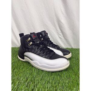 Size 8.5 -‎ Jordan 12 Retro Playoff black white fire Jordan